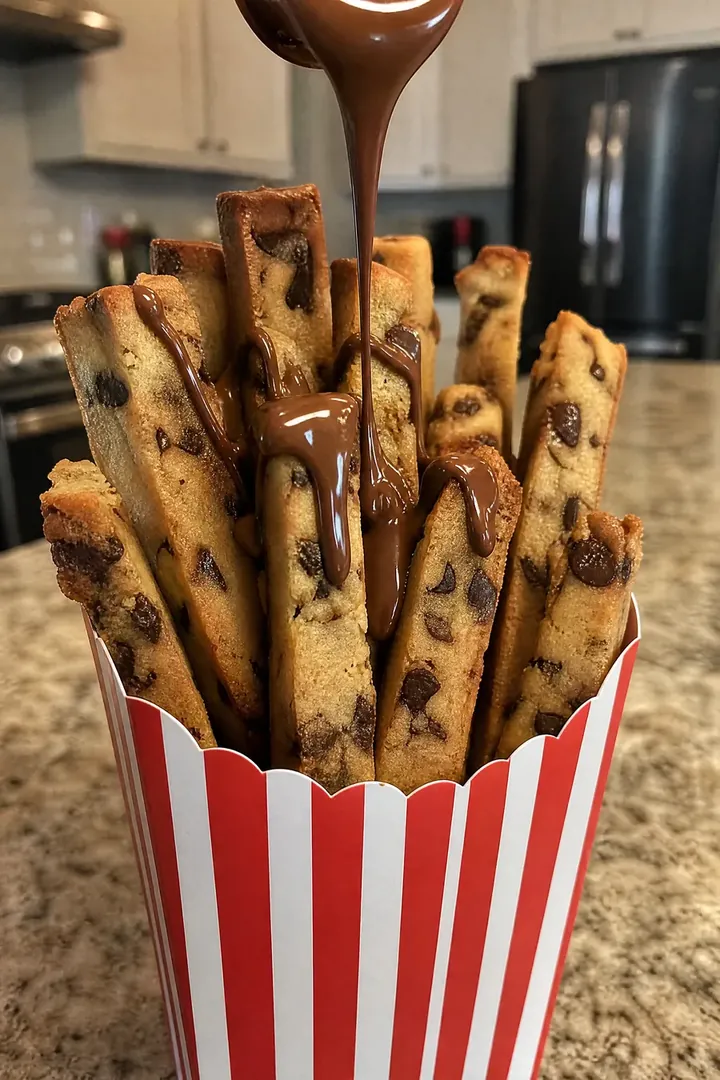 Cookie Fries de chocolate
